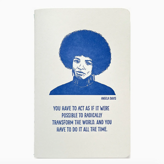 Inspiring Women Letterpress Notebook - Angela Davis