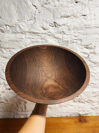 Vermont-Made Black Walnut Salad Bowl - 15in